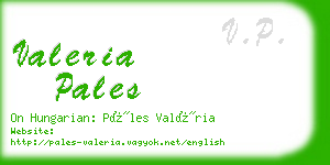 valeria pales business card